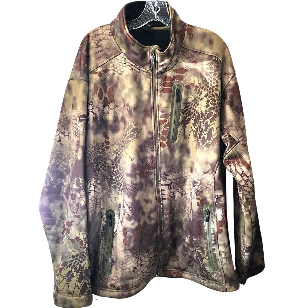 Ariat Kryptek Softshell Tactical Camo Hunting Full Zip Jacket Plus Size XXL